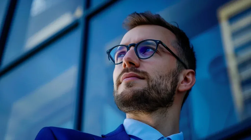 Profil bleu de type consciencieux