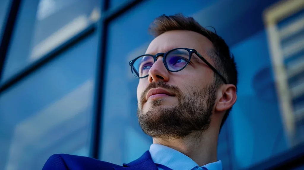Profil bleu de type consciencieux 